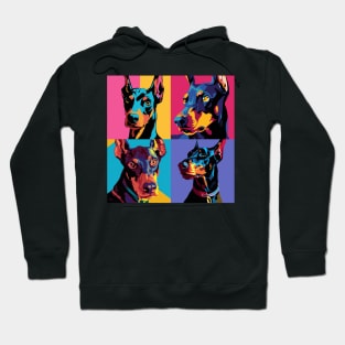 Doberman Pinscher Pop Art - Dog Lover Gifts Hoodie